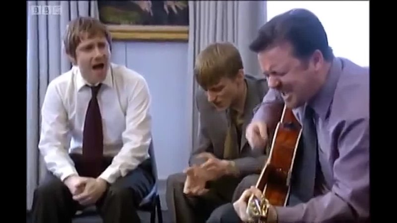 David Brent on Guitar Free Love Freeway The Office