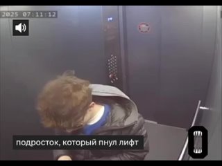 "Вы все долб***ы тупорылые, если вам какое-то зеркало жалко!" 🤡  В ЖК на Парнасе подросток пнул зеркало в лифте, а... (видео)