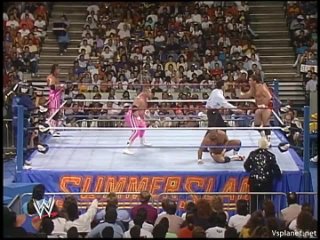 Brain Busters vs Hart Foundation - WWF Summerslam 1989