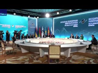 Михаил Мишустин участвует в заседании Евразийского межправсовета в Алма-Ате.   Видео: ТАСС/ Ruptly (видео)