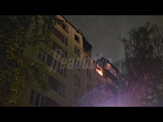 ❗️Все 15 подъездов горящего дома на Генерала Тюленева эвакуированы    Жильцов дома эвакуировали, их ждут автобусы. ПВР... (видео)