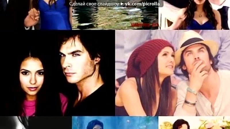 «Damon and Elena» под музыку Glee Cast - Pretending. Picrolla