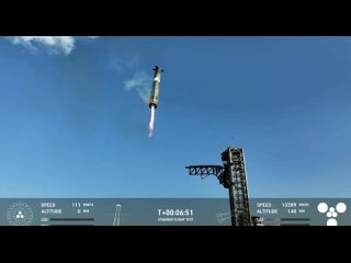 Компания SpaceX запустила корабль Starship в рамках восьмого испытательного полета.  Многоразовый ускоритель Super... (видео)
