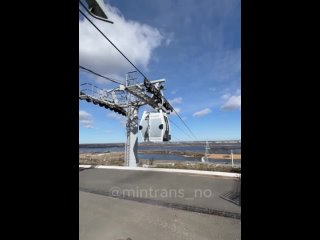 🚠Сегодня началась транспортировка первых 28 из 56 новых кабин на станцию «Бор» на канатной дороге.  Часть новых кабин... (видео)
