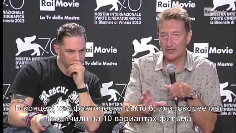 Tom Hardy and Steven Knight interview. Venice 2013 (rus sub)
