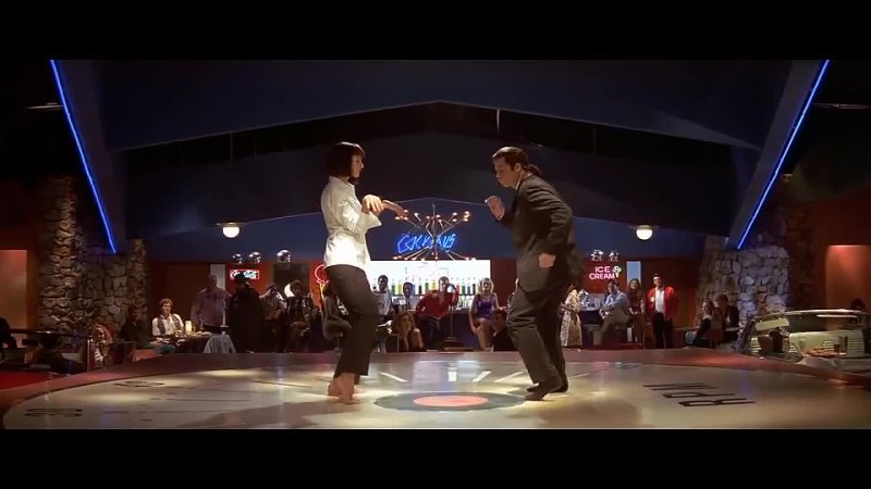 Mia Wallace and Vincent Vega dance