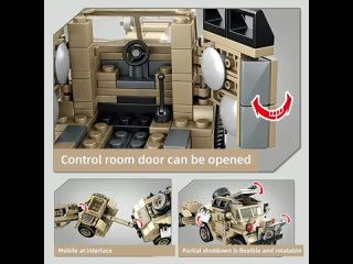 Sembo 464 шт. модель военного трактора, строительные блоки, армейский грузовик, солдатская фигурка, развивающий набор игрушек