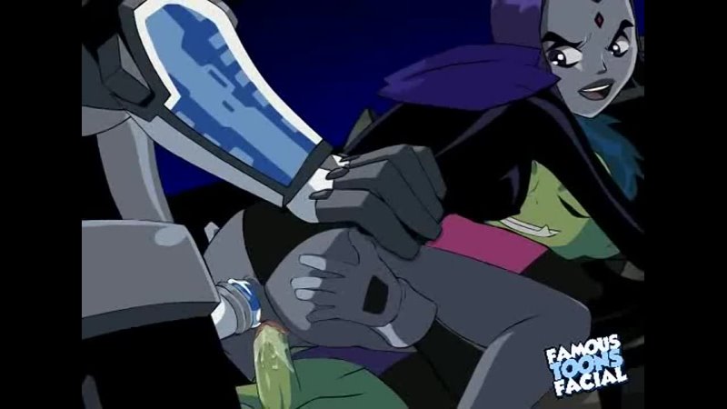 Teen Titans Raven Double Teamed - Famous Toons Facial