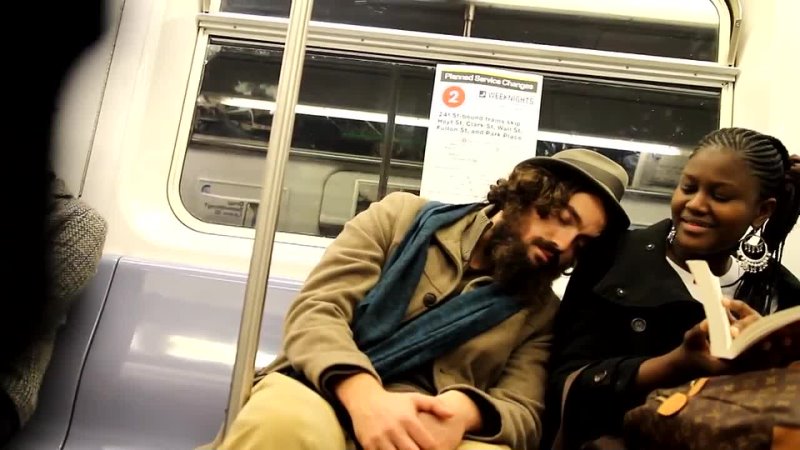 Sleeping On Strangers On The Subway