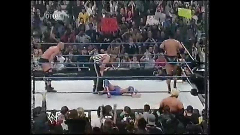 The Rock, Stone Cold, undertaker vs Kane, Kurt Angle, Rikishi ( HHH