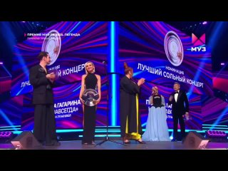 Премия МУЗ-ТВ 2025: Полина Гагарина - победитель в номинации «Лучший сольный концерт»