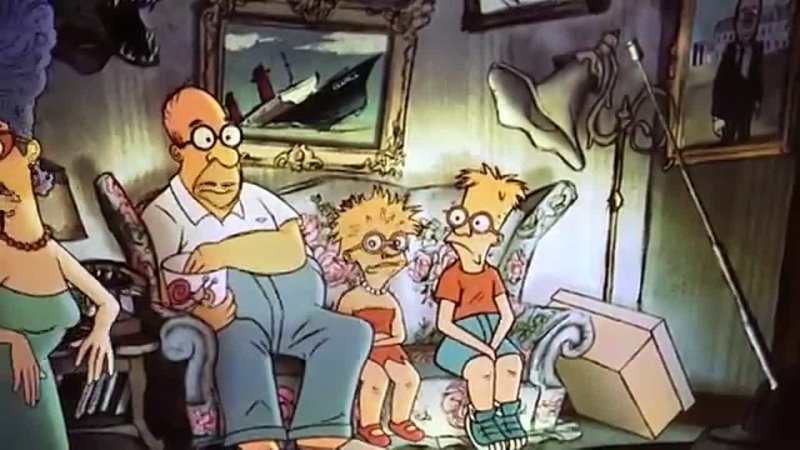 French Simpson couch gag by Sylvain Chomet - YouTube 0 1418335039964