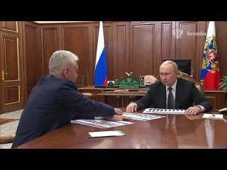 ❤️ Путин отметил важность улучшения городской среды в Донецке  Президент на встрече с мэром Москвы Сергеем Собяниным... (видео)