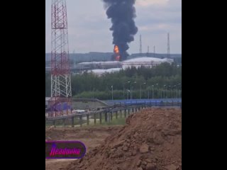 В Нижегородской области загорелась установка по производству битума    В Кстовском районе Нижегородской области... (видео)