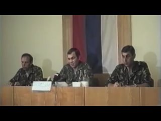 Пресс-конференция Генерала Лебедя в Тирасполе. 1992 год