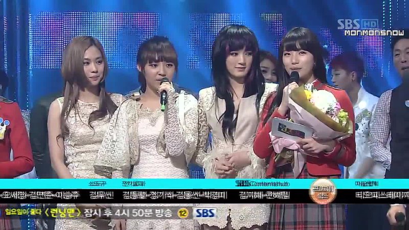 120304 Inkigayo MC Cuts: IU c Suzy (miss A), Lee Joon(MBLAQ)