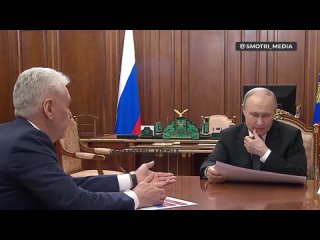 Доля Москвы в экономике России составляет 21% — Путин проводит встречу с мэром столицы Сергеем Собяниным    На встрече... (видео)