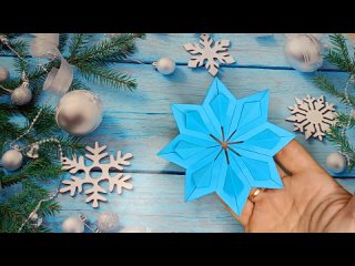 Бумажные снежинки ❄️ Легкое изготовление снежинок из бумаги ❄️ Как вырезать снежинки