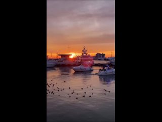 Любуемся прекрасным сочинским закатом в марте😊  🎥автор отзовись, отметим)) (видео)