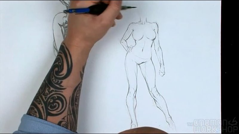 David Finch The Body 10 Drawing Female