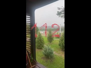 Видео с места удара молнии в Тульской области.  На месте медики и спасатели. Отдыхающие на руках относят в машины... (видео)