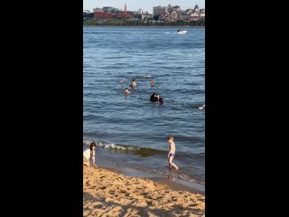 Обстановка на пляже напротив Чаши (видео)