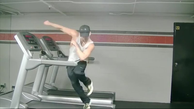 Uptown Funk Treadmill Dance - Carson Dean