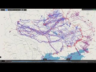 🚀 Визуализация ночной ракетно-дроновой атаки по Окраине    Визуализацию ракетно-дроновой атаки ВКС России по военным... (видео)