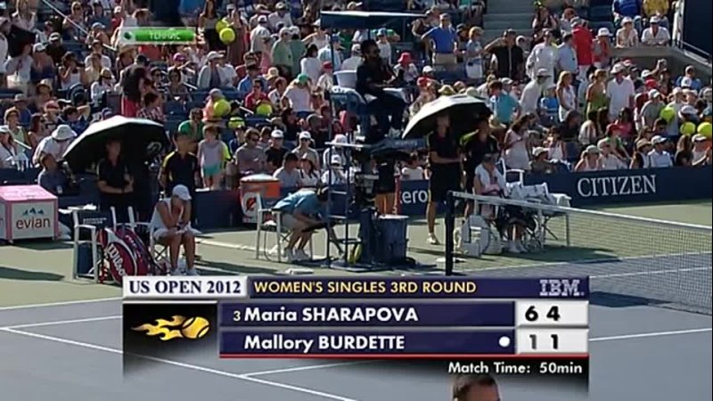 US Open 2012, Женщины, 3 й круг, Мария Шарапова (Россия) Мэллори