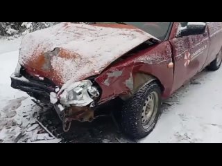 Момент и последствия ДТП с четырьмя пострадавшими под Шахуньей.  Водитель автомобиля «Ауди», ехавший в направлении... (видео)