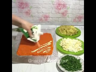 Вкусный и аппетитный Салат «Царский рулет»