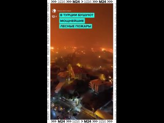 Ужасающие кадры из Турции. Огонь от лесного пожара подступает к туристическому городу.    Курортная Бурса, знакомая... (видео)