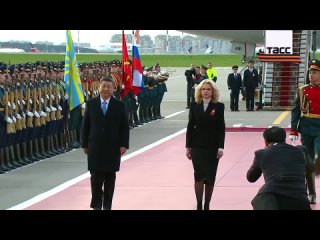 🇷🇺🇨🇳 Кадры прибытия Си Цзиньпина в Москву    Си Цзиньпин прибыл в Москву с государственным визитом для участия в... (видео)
