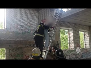 Курганские спасатели сняли 11-летнюю девочку с третьего этажа заброшенного здания в КГСХА   Инцидент произошёл в первый... (видео)