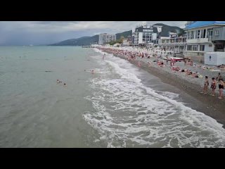 Погода на море сегодня.  Облачно, возможны дожди, температура воздуха днем до 22 градусов тепла, температура воды 26,2... (видео)