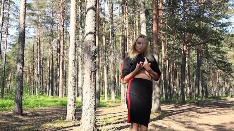 POV Blonde with Tits Sucked Cock from a Boy Scout in the Woods Luxury Girl