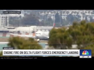 🛩️🔥В США двигатель самолета загорелся сразу после взлета  Рейс авиакомпании Delta Airlines был вынужден экстренно... (видео)