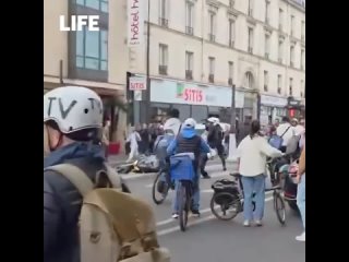 Францию вновь охватили беспорядки и погромы. На улицы вышли граждане, недовольные экономической политикой... (видео)