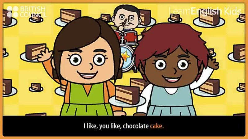 Chocolate cake Learn English Kids British