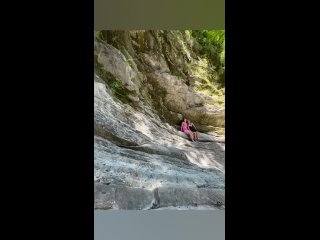 22.07.2025, в дружной компании в любимой Мамедке, купание в водопаде «Любви», белый зал, грот, каньон с голубой и очень... (видео)