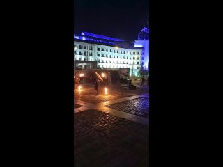 Феерическое фаер-шоу на площадке театра Камала😃 (видео)