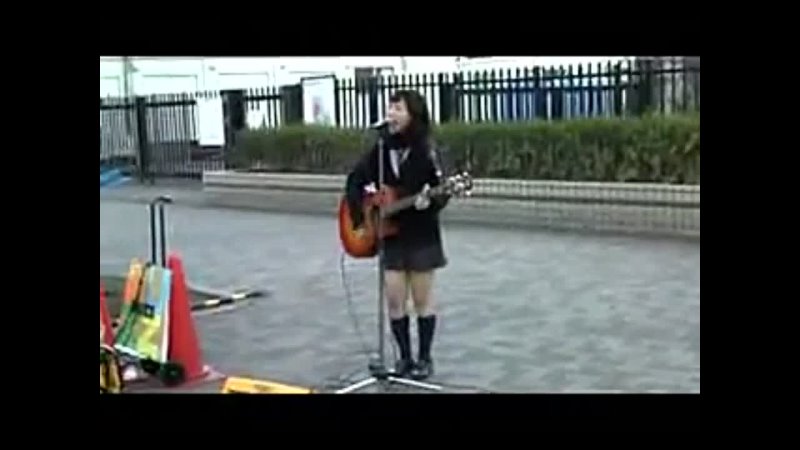 Japanese Schoolgirl Guitar Player