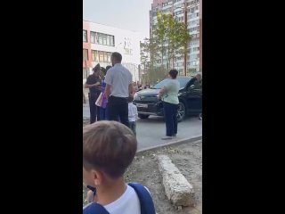 Возле 101-й школы есть пешеходная аллея, по которой нельзя ездить машинам. Но жители соседнего дома, у которого нет... (видео)