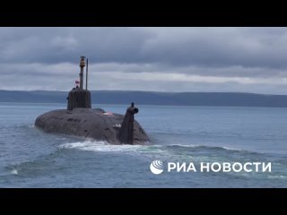 Атомная подводная лодка "Орел" на учениях "Июльский шторм" вышла из пункта базирования и погрузилась в воды Баренцева... (видео)