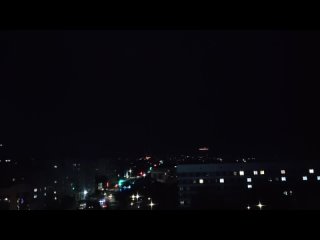 Светомузыка за окном (видео)