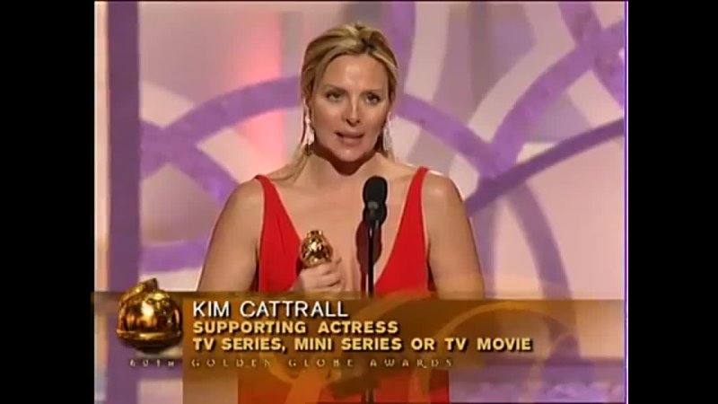 Kim Cattrall Wins Golden Globe