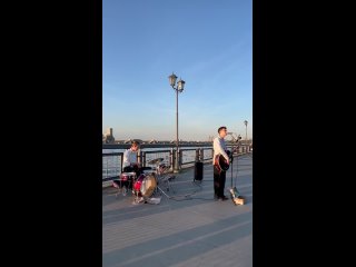 Музыканты на Кремлевской набережной (видео)