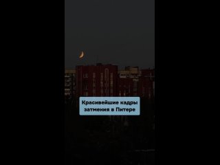 🌘 Удивительными кадрами вчерашнего лунного затмения делятся петербуржцы в сети.    Подобное зрелище повторится только... (видео)
