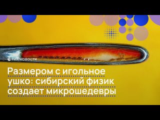Владимир Анискин, физик из Новосибирска, в свободное время создает настоящие шедевры: крошечные копии известных картин... (видео)