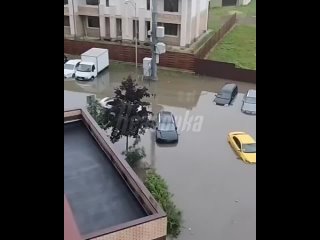 Паркур по принуждению случился в Одинцово из-за ливней    В Одинцово столичные потопы превращают людей в лемуров — те в... (видео)